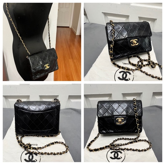 Authentic Vintage Chanel Lambskin Leather Mini Women Handbag - Picture 15 of 15